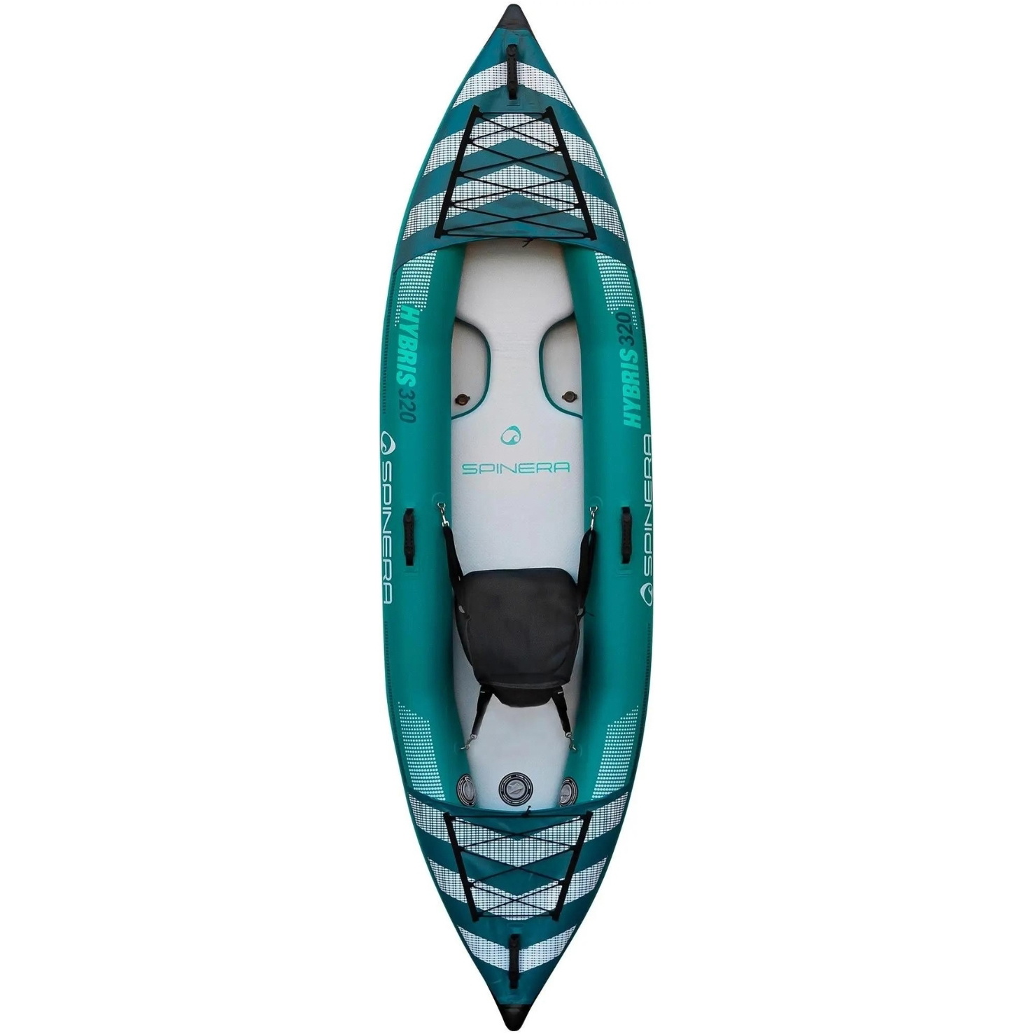 2025 Spinera Hybris 320 HDDS - 1 person w / Bag, 2 Fins, 1 Kayak Seat SP-K-HYB-320 - Green